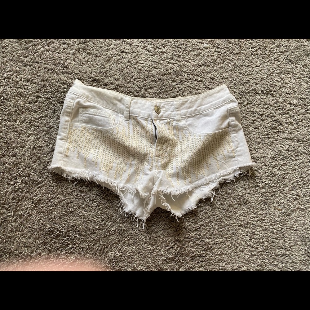 American Eagle White Shorts